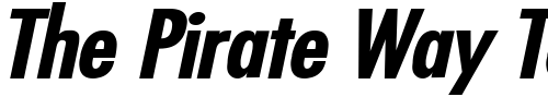 Font : Fuji-Extended-Bold-Italic 2 Custom Text : The Pirate Way Test your own text here Click to download or to view this font on a tshirt that can be custom printed in Bali